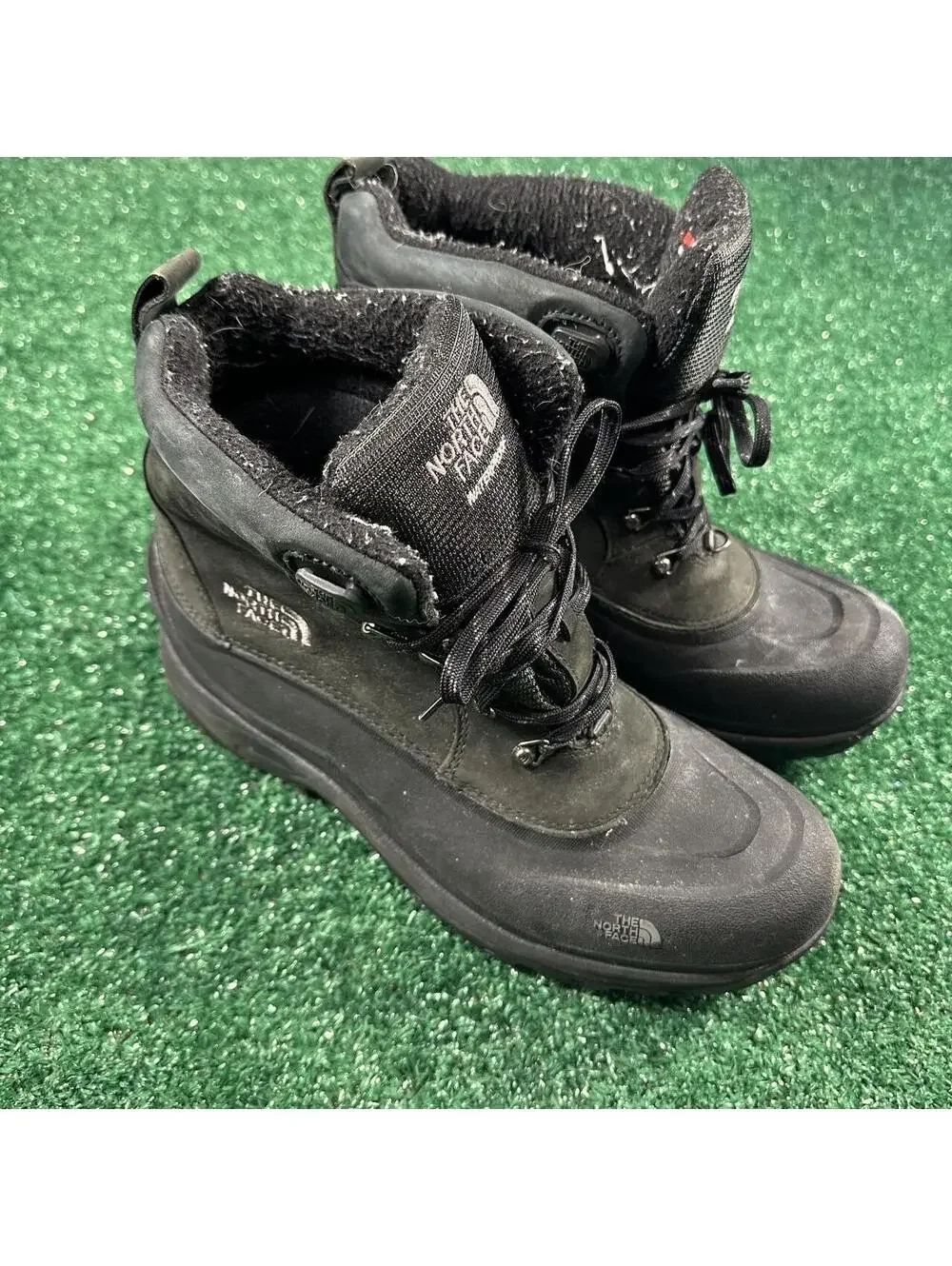 The North Face black waterproof winter boots grunge comfy ski outdoors size 12